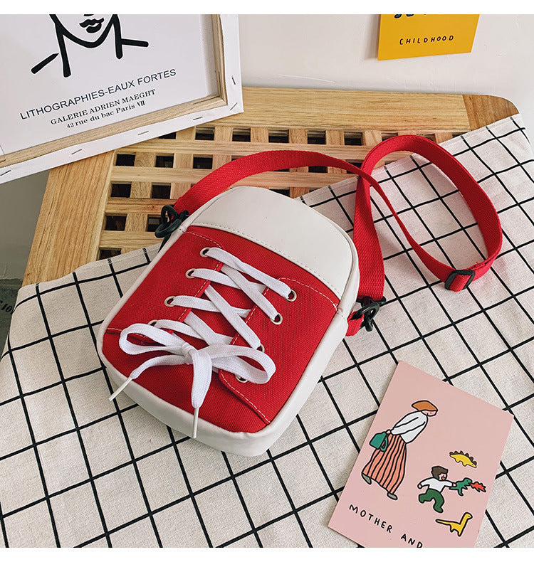 Patchwork Canvas Crossbody Bag for Women