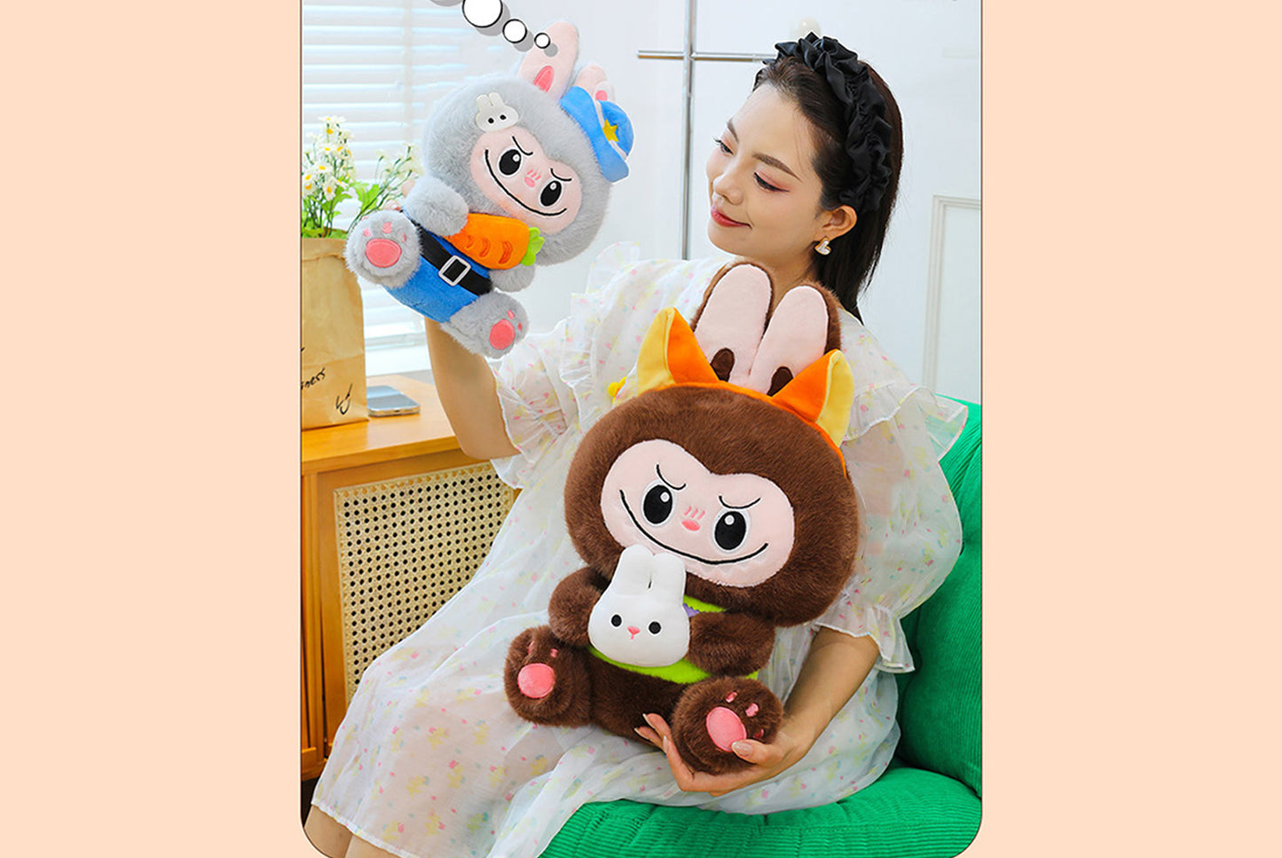 Transformation Labubu Plush Doll