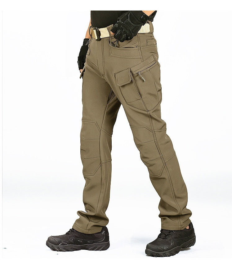 Outdoor soft shell men's jacket pants