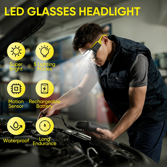 # Multifunctional Glasses-Style Sensor Headlamp