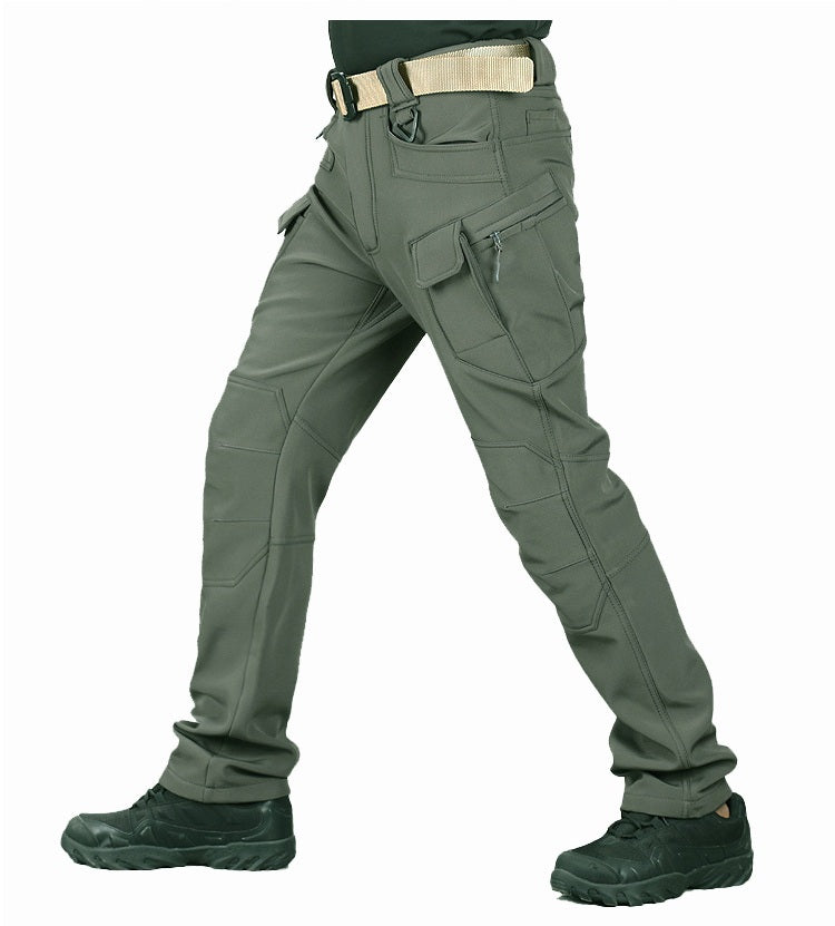 Outdoor soft shell men's jacket pants