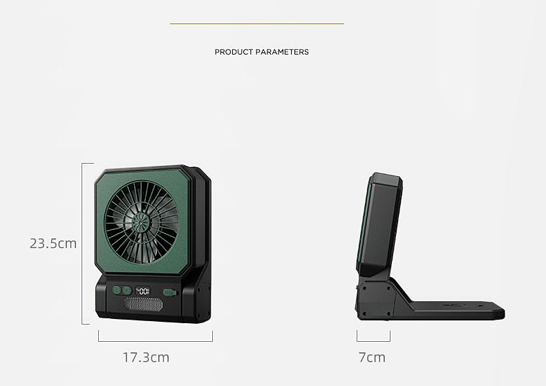 # Solar-Powered Camping Light Portable Fan