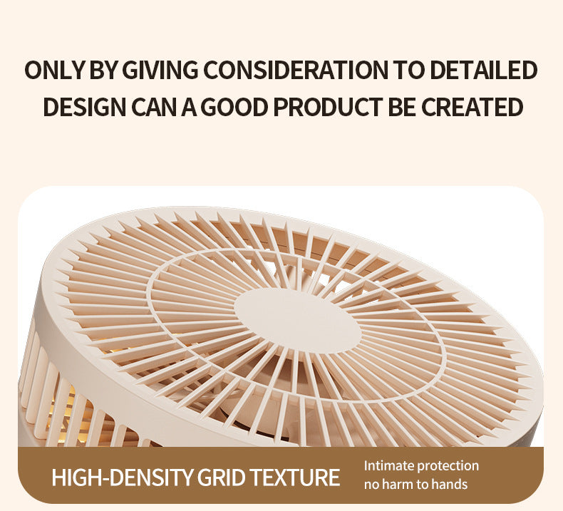 # Foldable Desktop Rechargeable Fan with Mirror