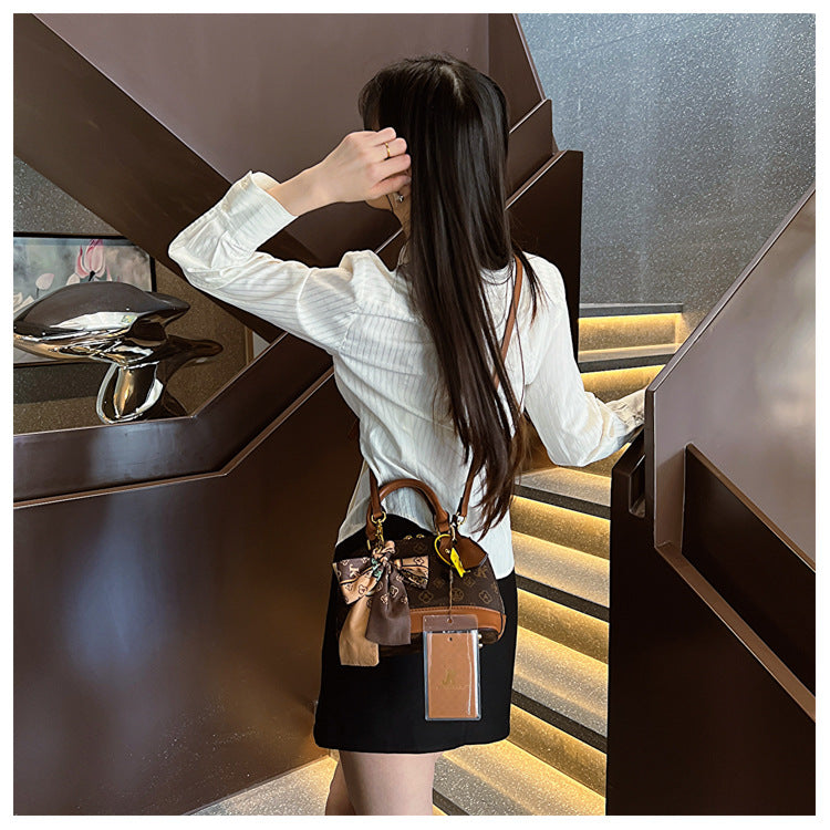 Monogram Letter Shell Bag