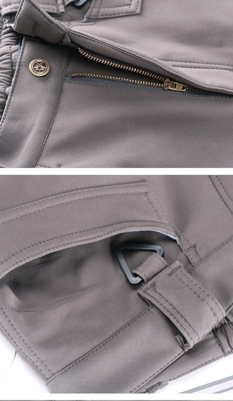 Outdoor soft shell men's jacket pants