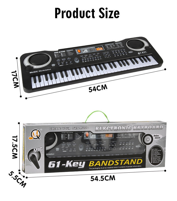 **Multifunctional 61-Key Children's Electronic Keyboard**