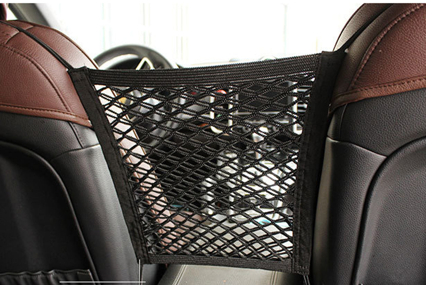 **Universal Car Seat Storage Net (Oxford Cloth + Mesh)**