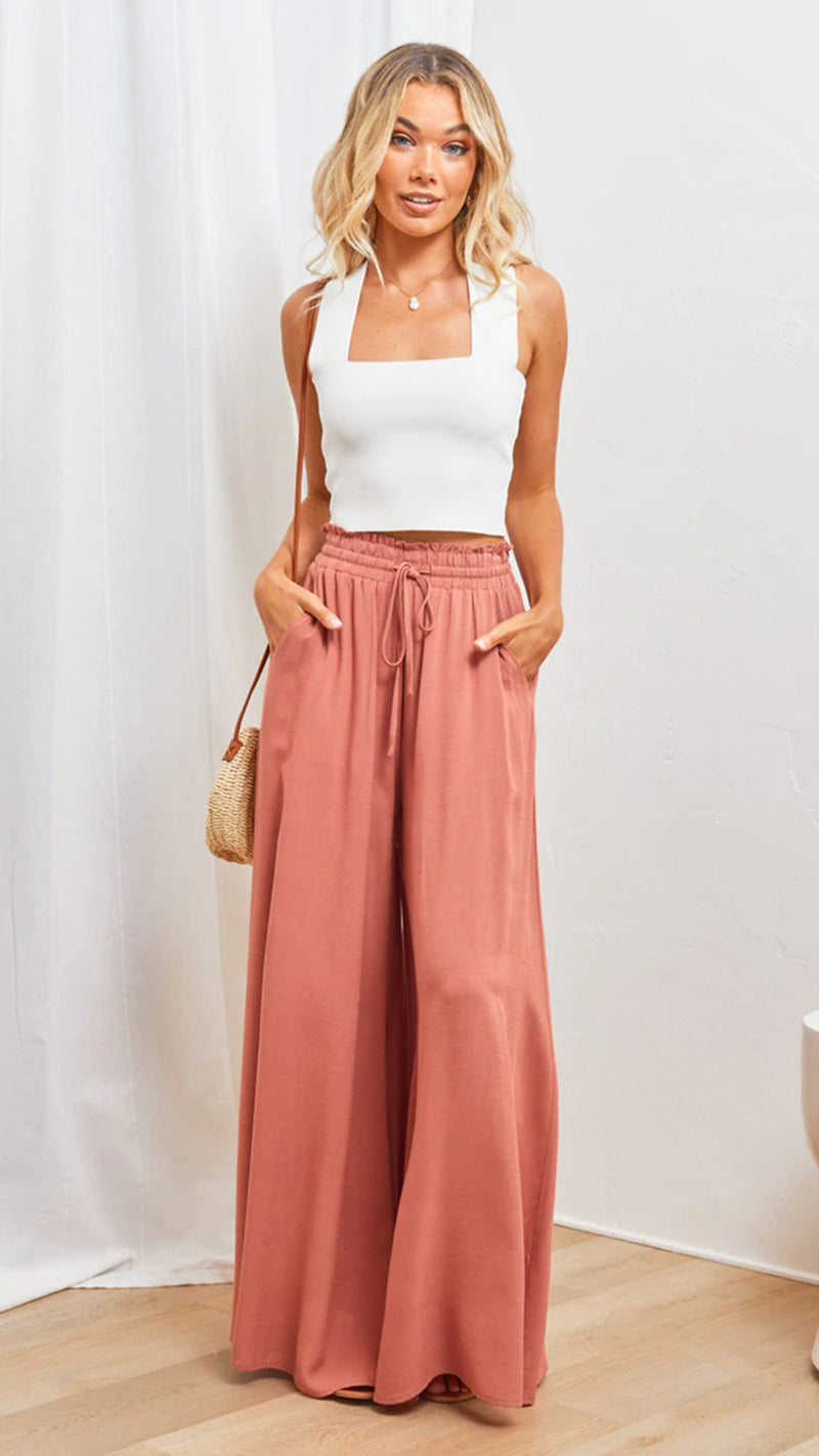 # Women's Loose-fitting Fashion Wide-Leg Casual Trousers