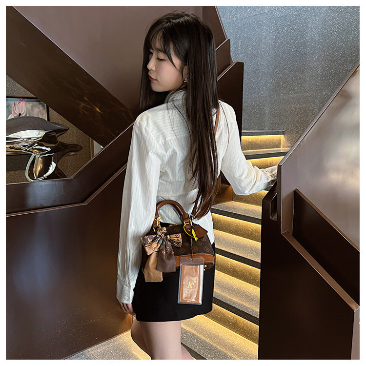 Monogram Letter Shell Bag