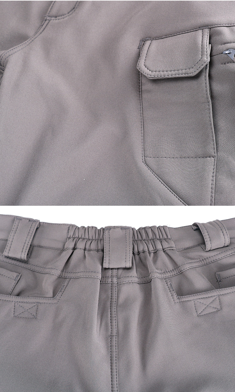 Outdoor soft shell men's jacket pants