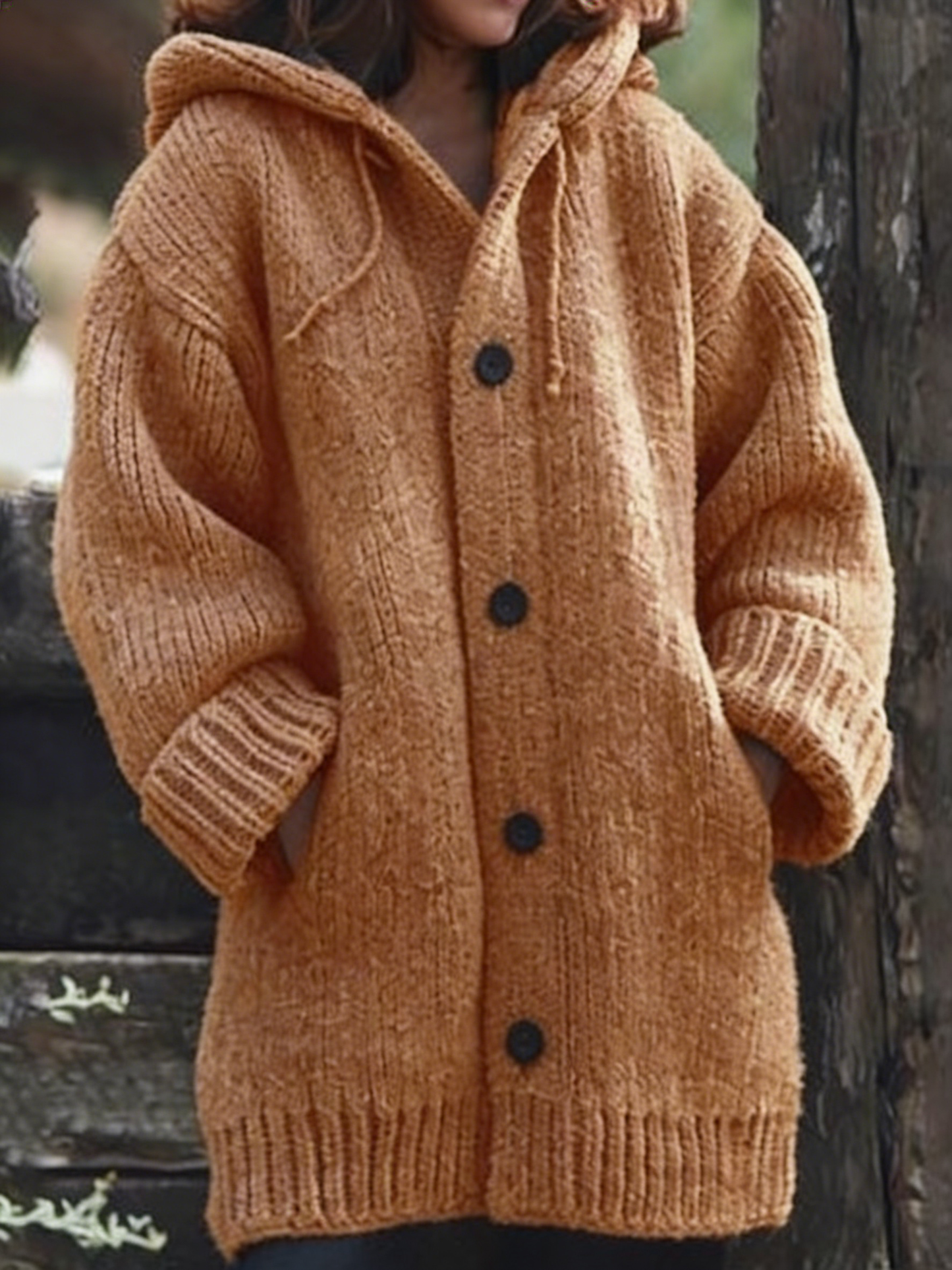 **Stylish Solid Color Loose Fit Warm Sweater for Autumn and Winter**