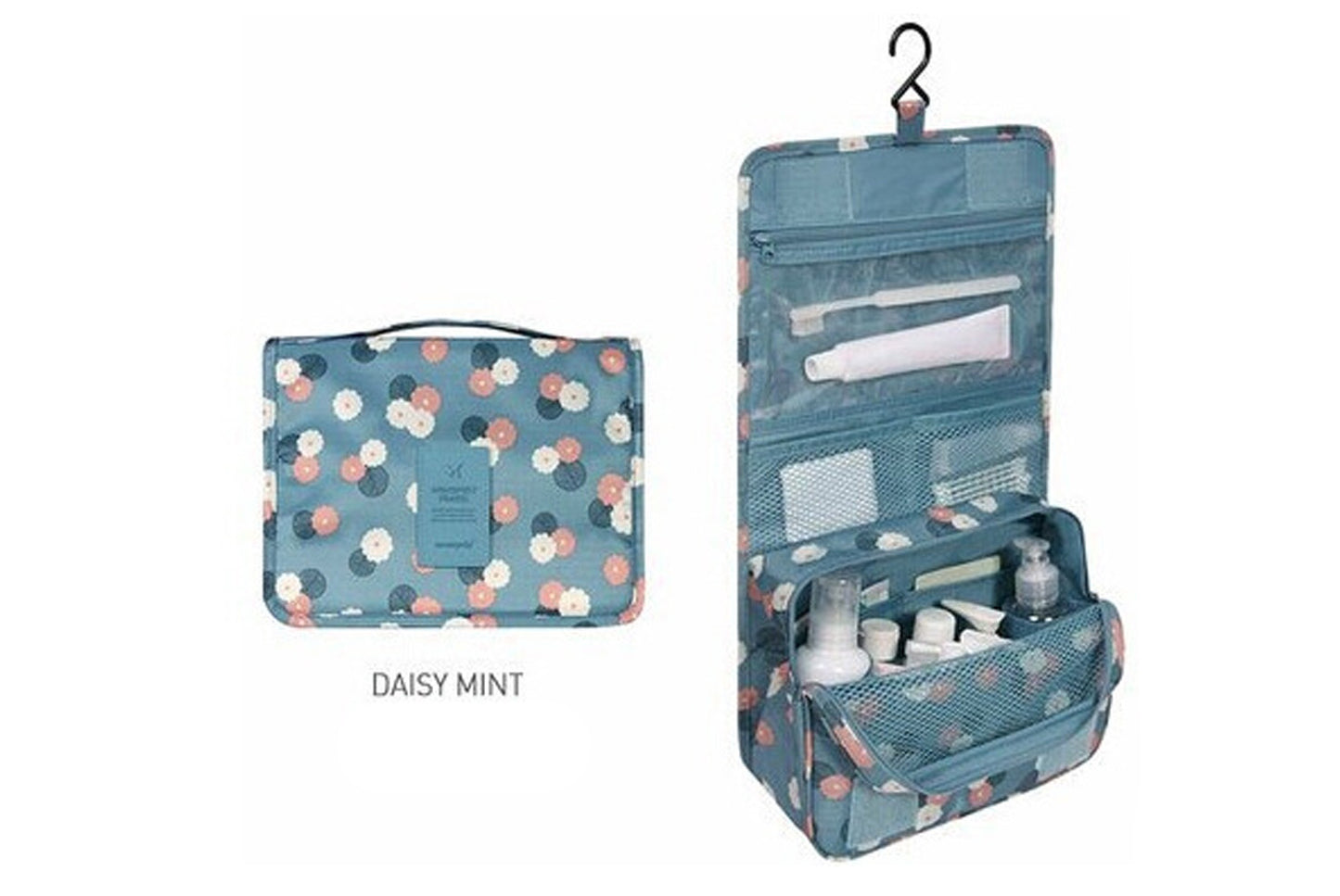 Hanging toiletry storage bag