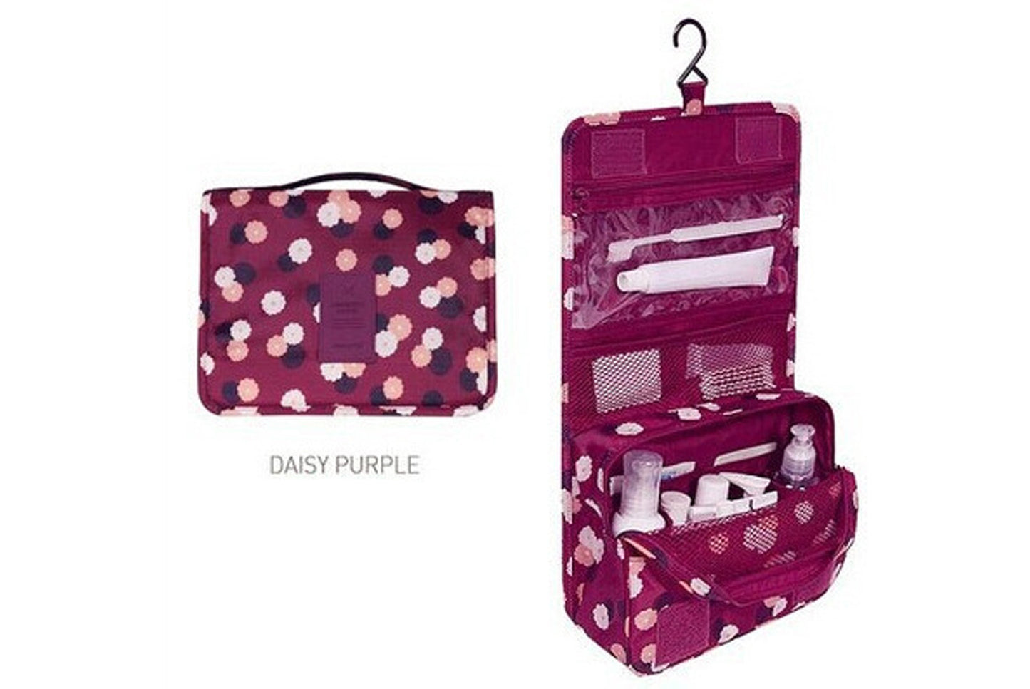 Hanging toiletry storage bag