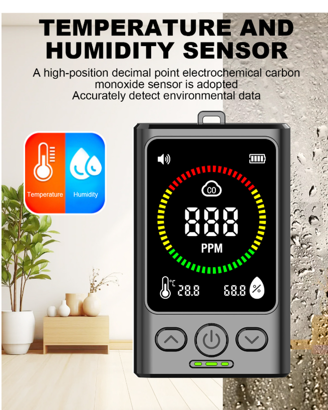 **Carbon Monoxide Detector | Toxic Gas Alarm | Air Quality Monitor**