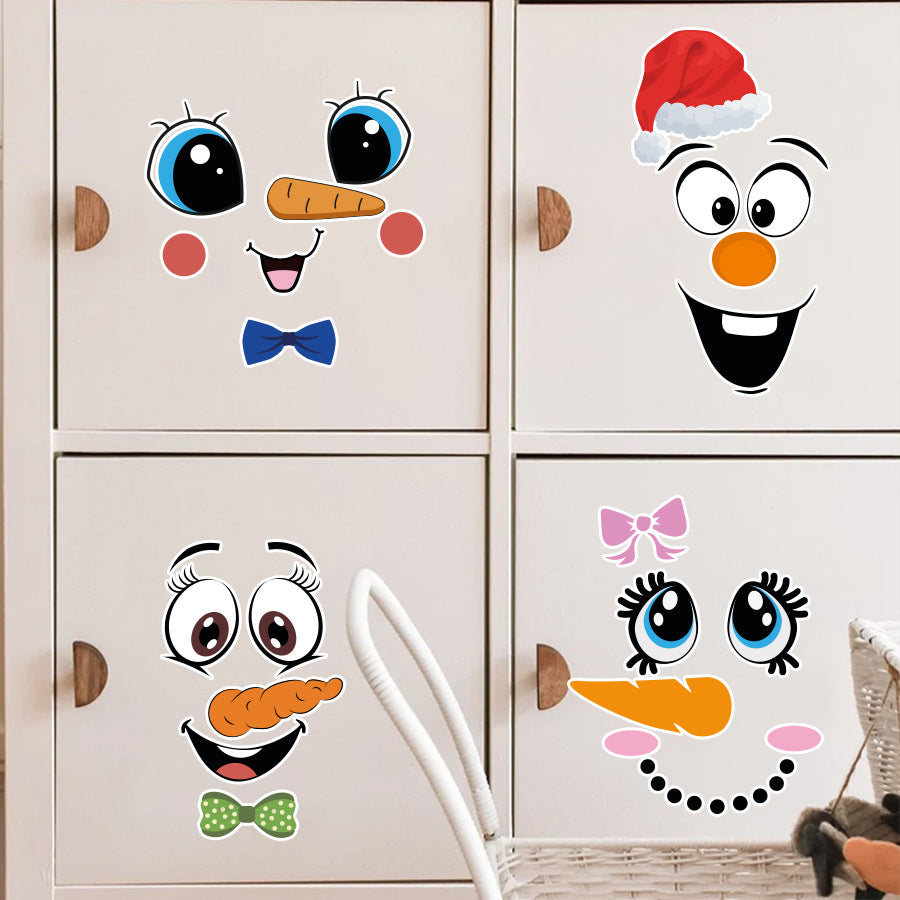 # Funny Smiley Face Toilet and Trash Can Decorative Stickers