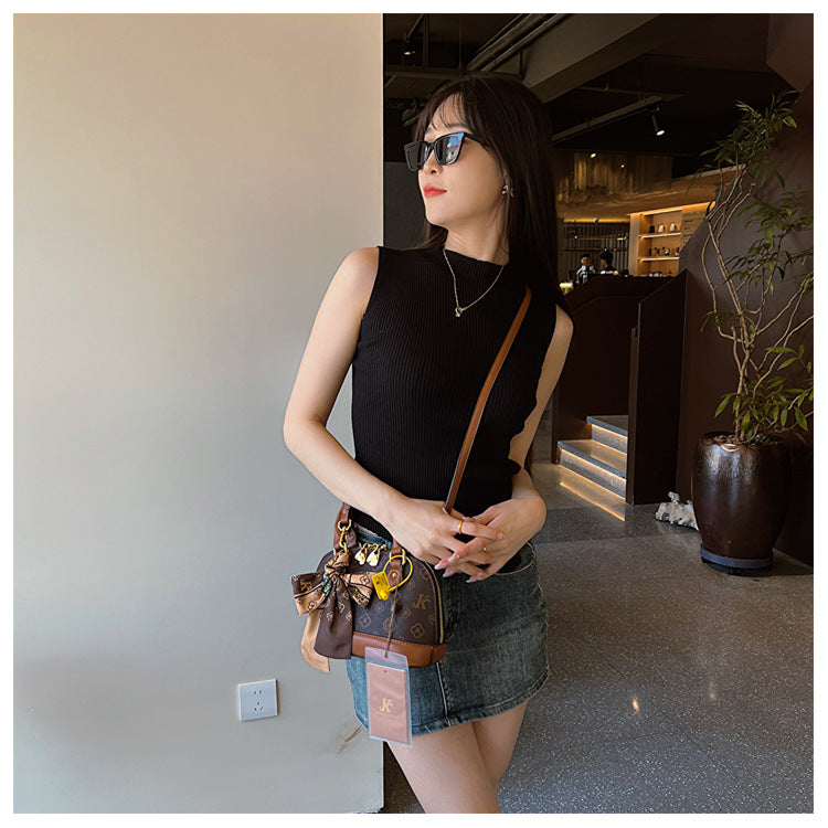 Monogram Letter Shell Bag