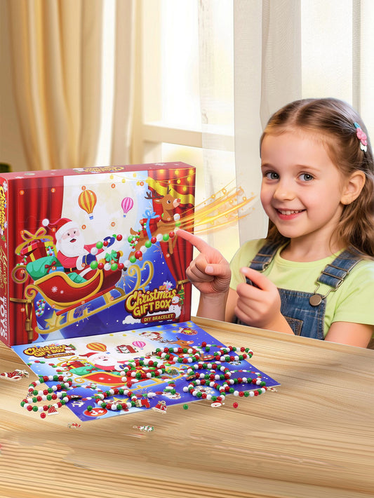 Christmas Blind Box DIY Beaded Children's Toys Unpacking Surprise Gift Box