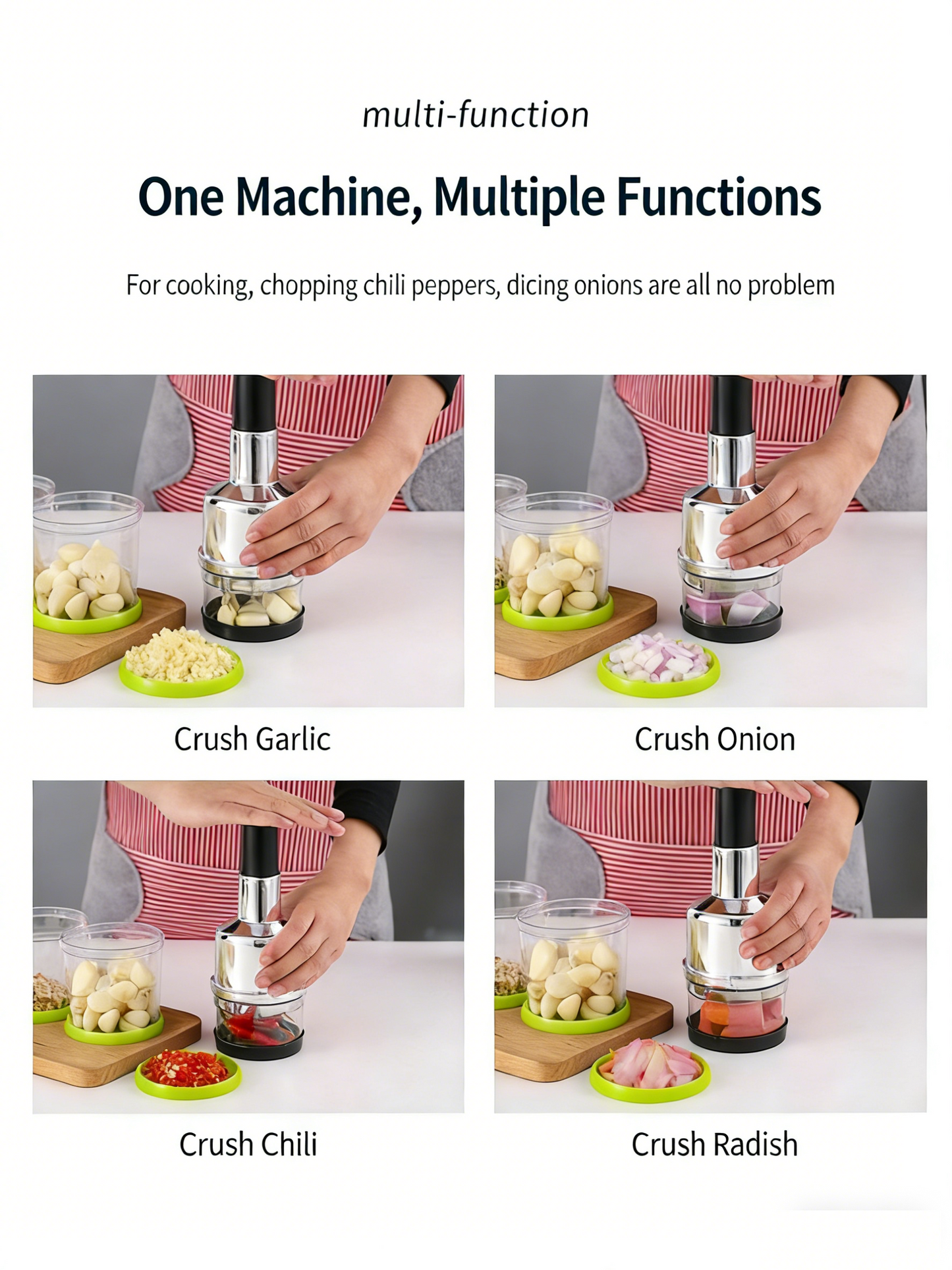 Stainless Steel Manual Garlic Cutter