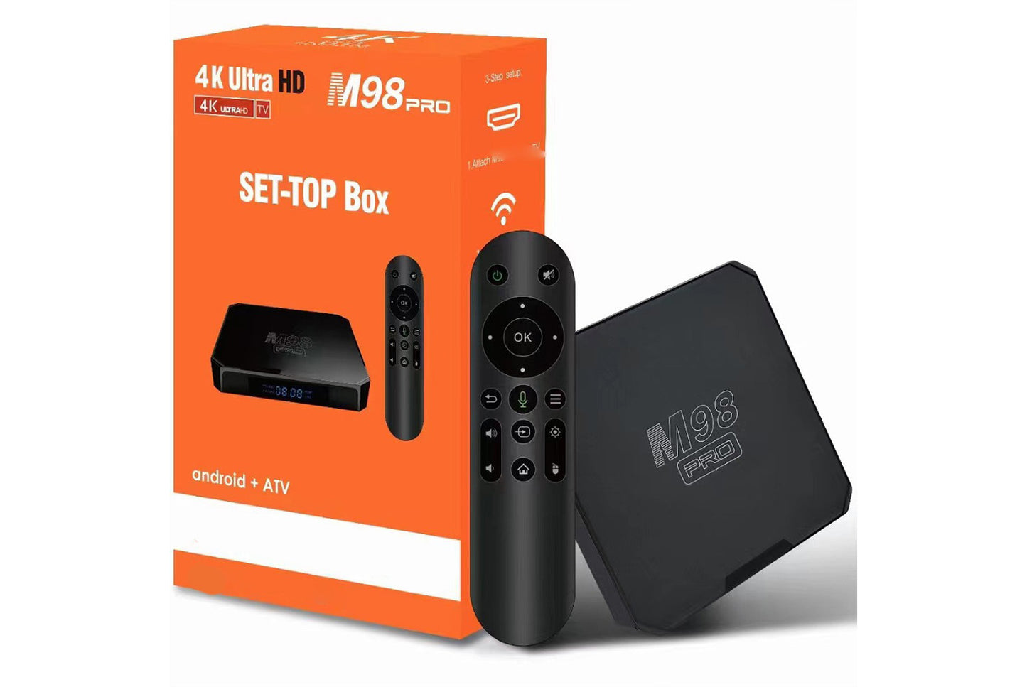 **M98PRO Android Internet TV Set-Top Box 2GB+16GB UK Edition**(UK plug)