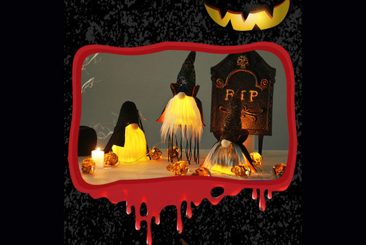 **Halloween Pirate Color-Changing Lights Faceless Old Man Doll Ornament**