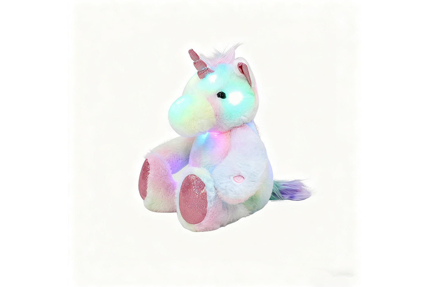 **Colorful Musical Glowing Unicorn | Sleeping Plush Toy**