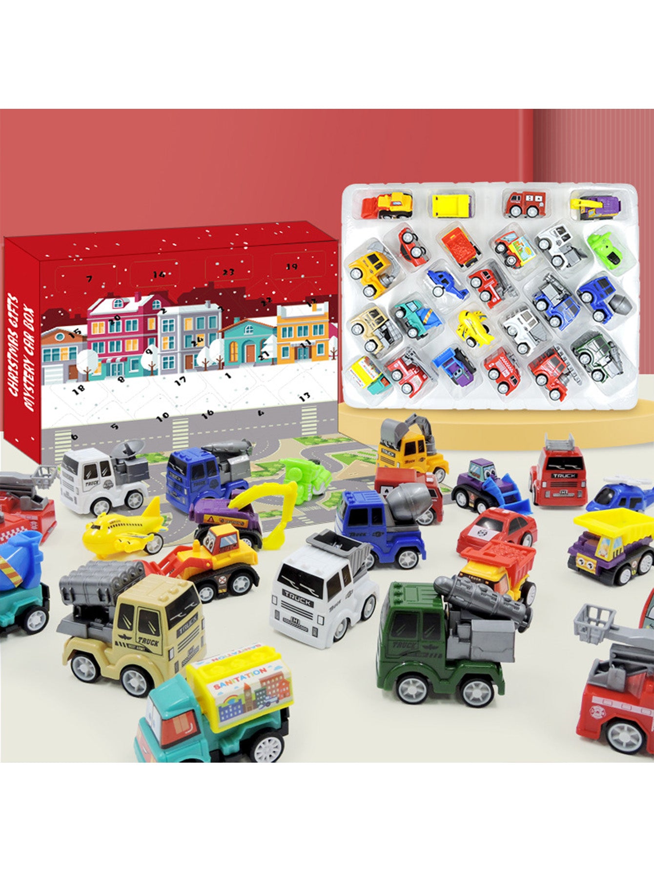 DIY Christmas hand-torn calendar blind box gift