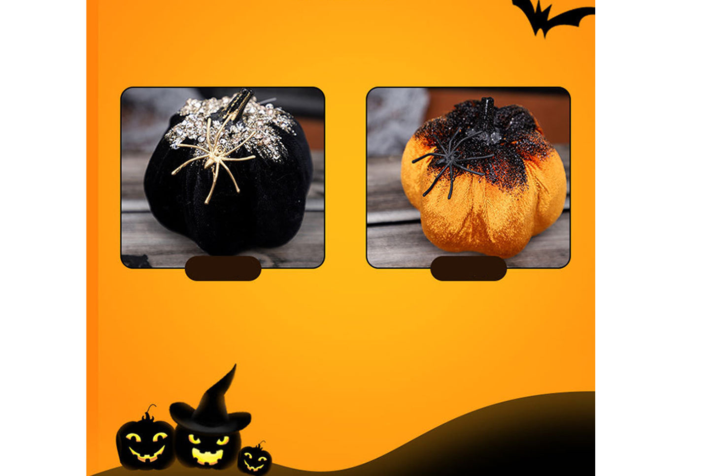 **Halloween Decorations: Instagram-Style Nordic-Style Simulated Spider Pumpkin Ornament**