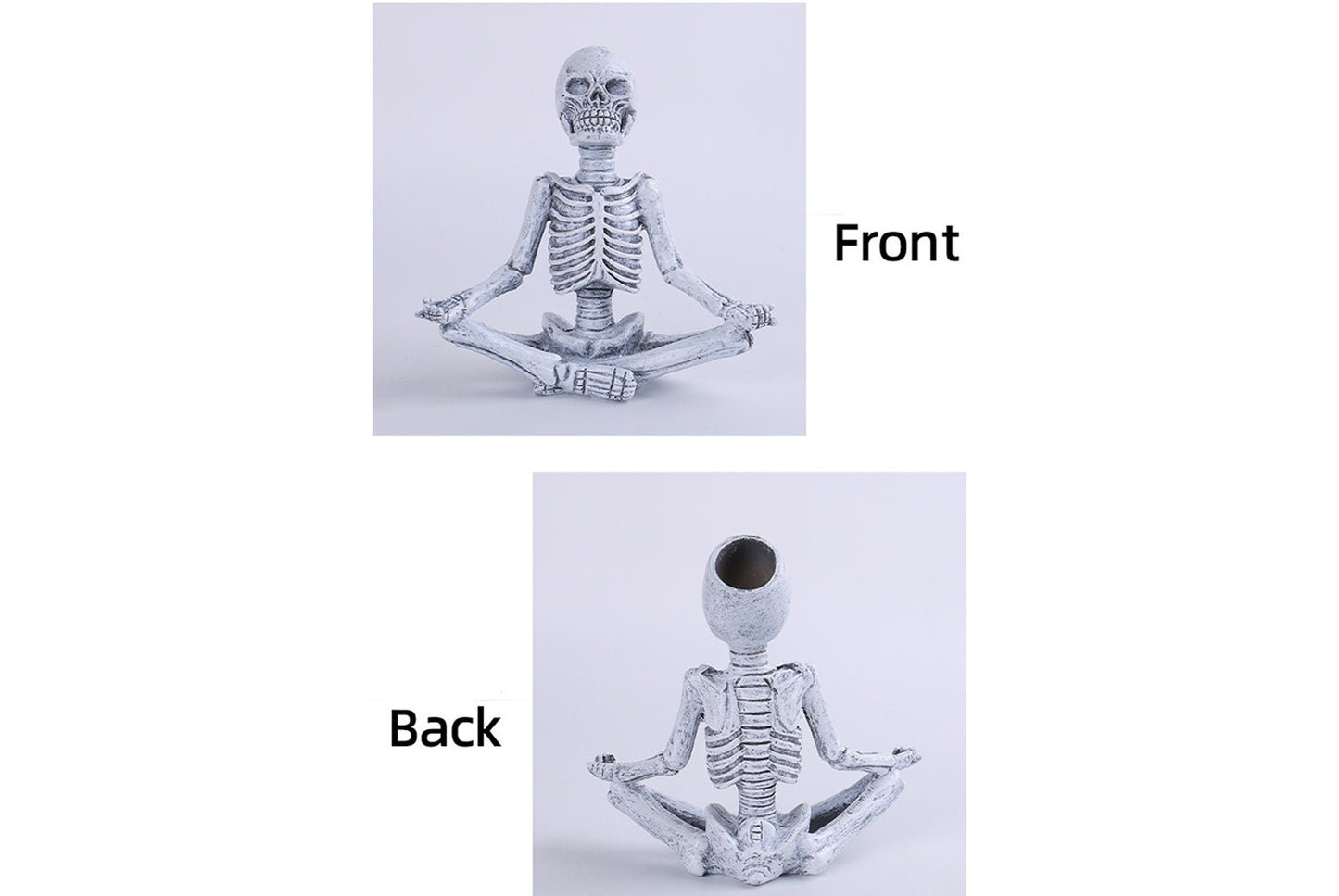 Halloween Yoga Skull Ornament | Resin Craft