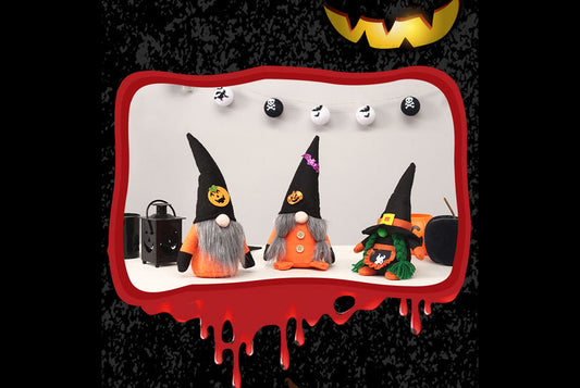 **Halloween Wizard Hat Faceless Old Man Doll Ornament**