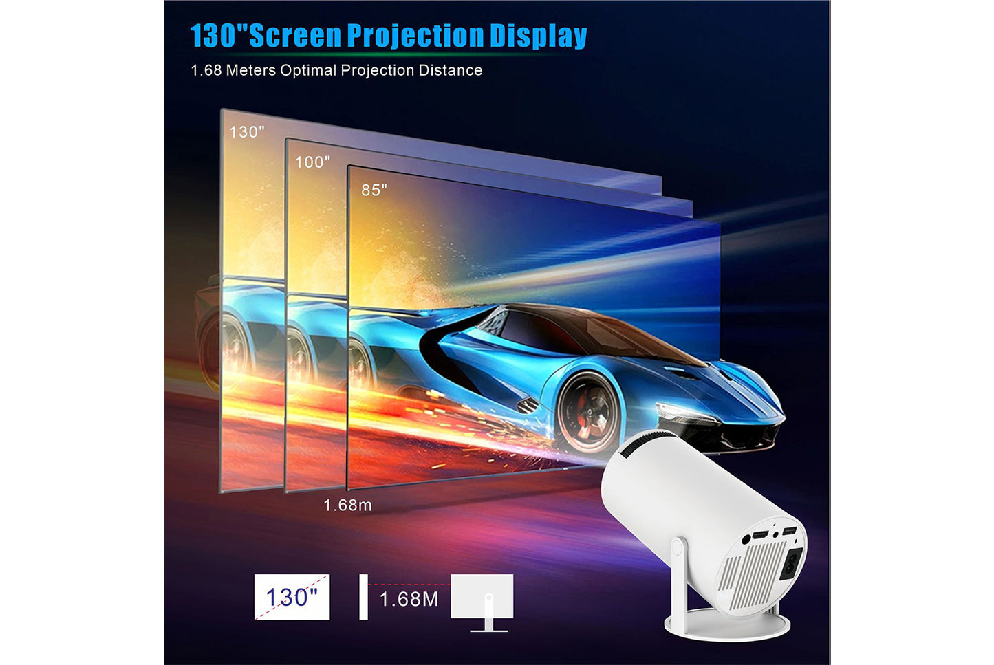 **X10 PLUS Smart HD Projector 2+8GB Edition**(UK plug)