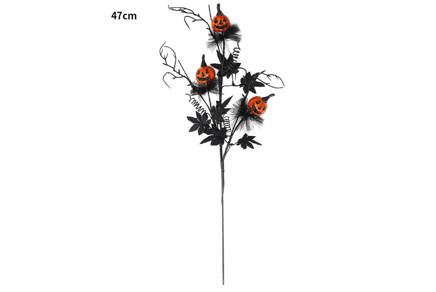 Black Spooky Pumpkin Cuttings Bouquet - Perfect for Halloween Decorations