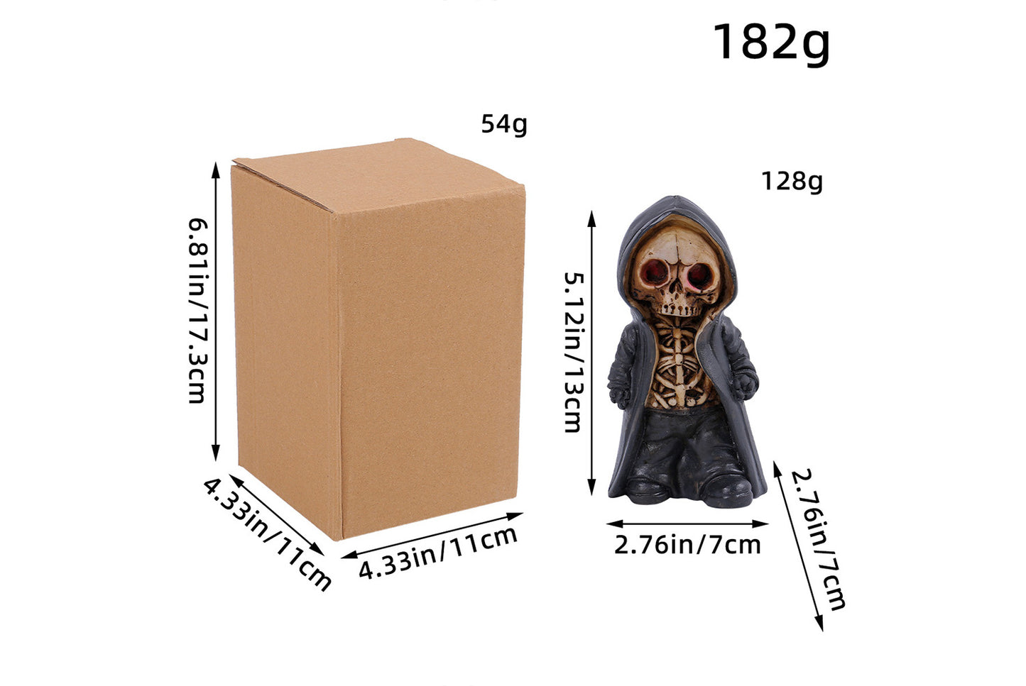 Halloween Standing Skeleton Figure