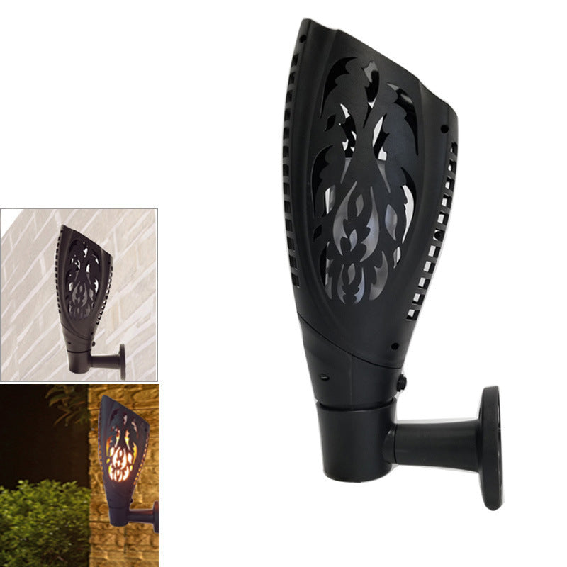 Chinese style solar flame garden light