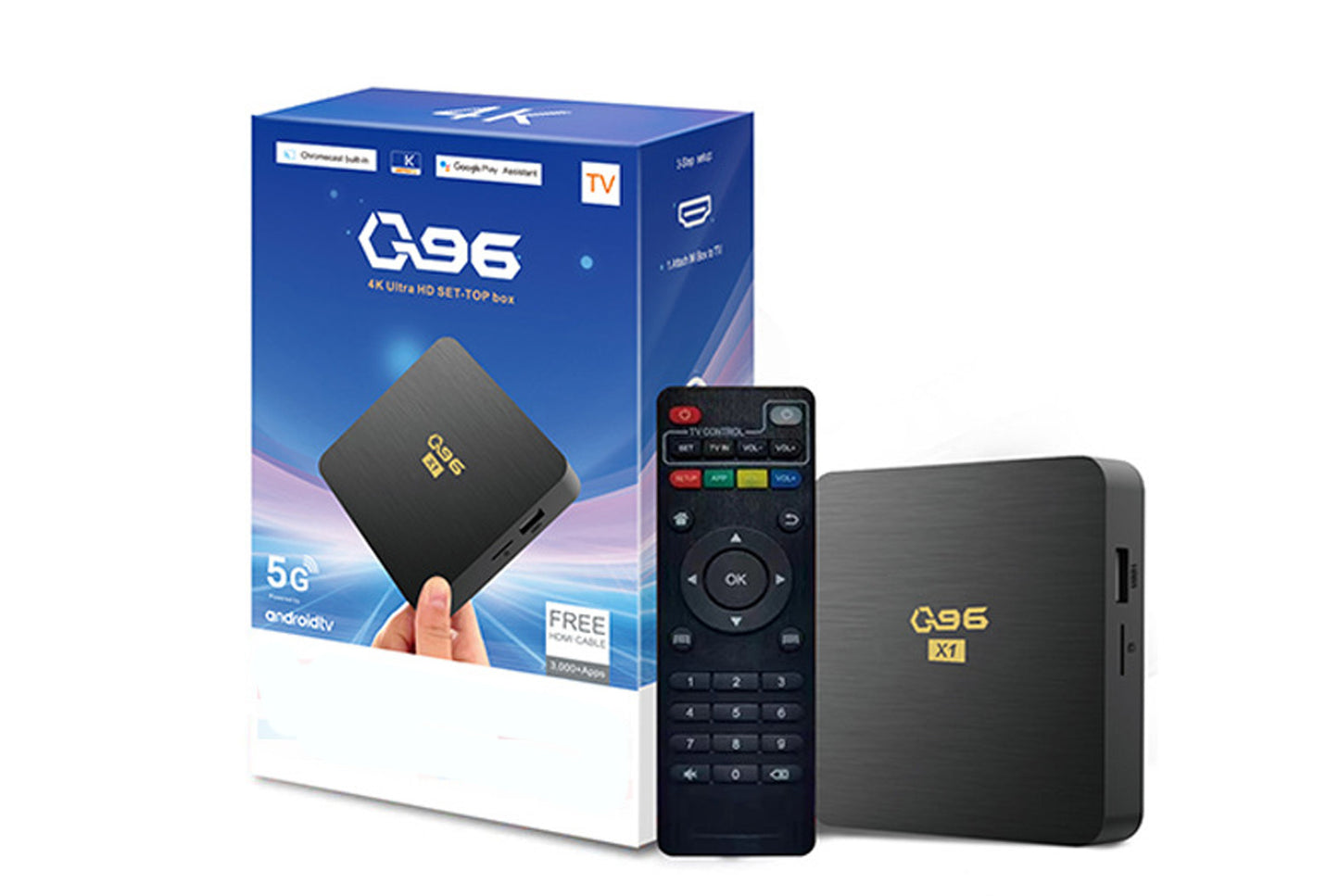 **Q96X1 4K Smart Internet Set-Top Box 8GB+128GB UK Edition**(UK plug)