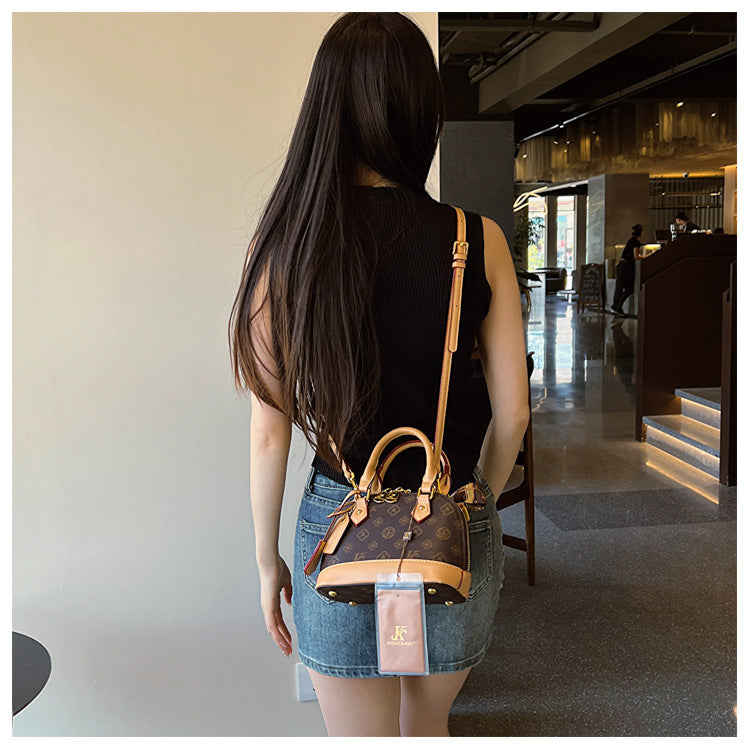 Monogram Letter Shell Bag