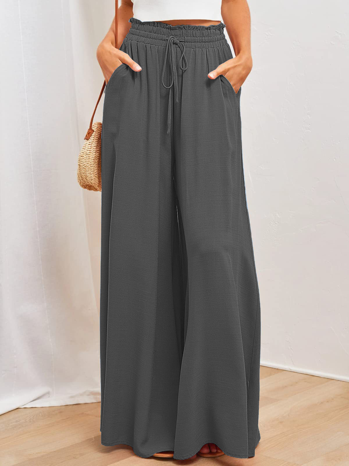 # Women's Loose-fitting Fashion Wide-Leg Casual Trousers