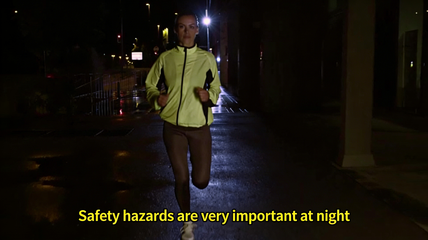 Outdoor night running tri color luminous light