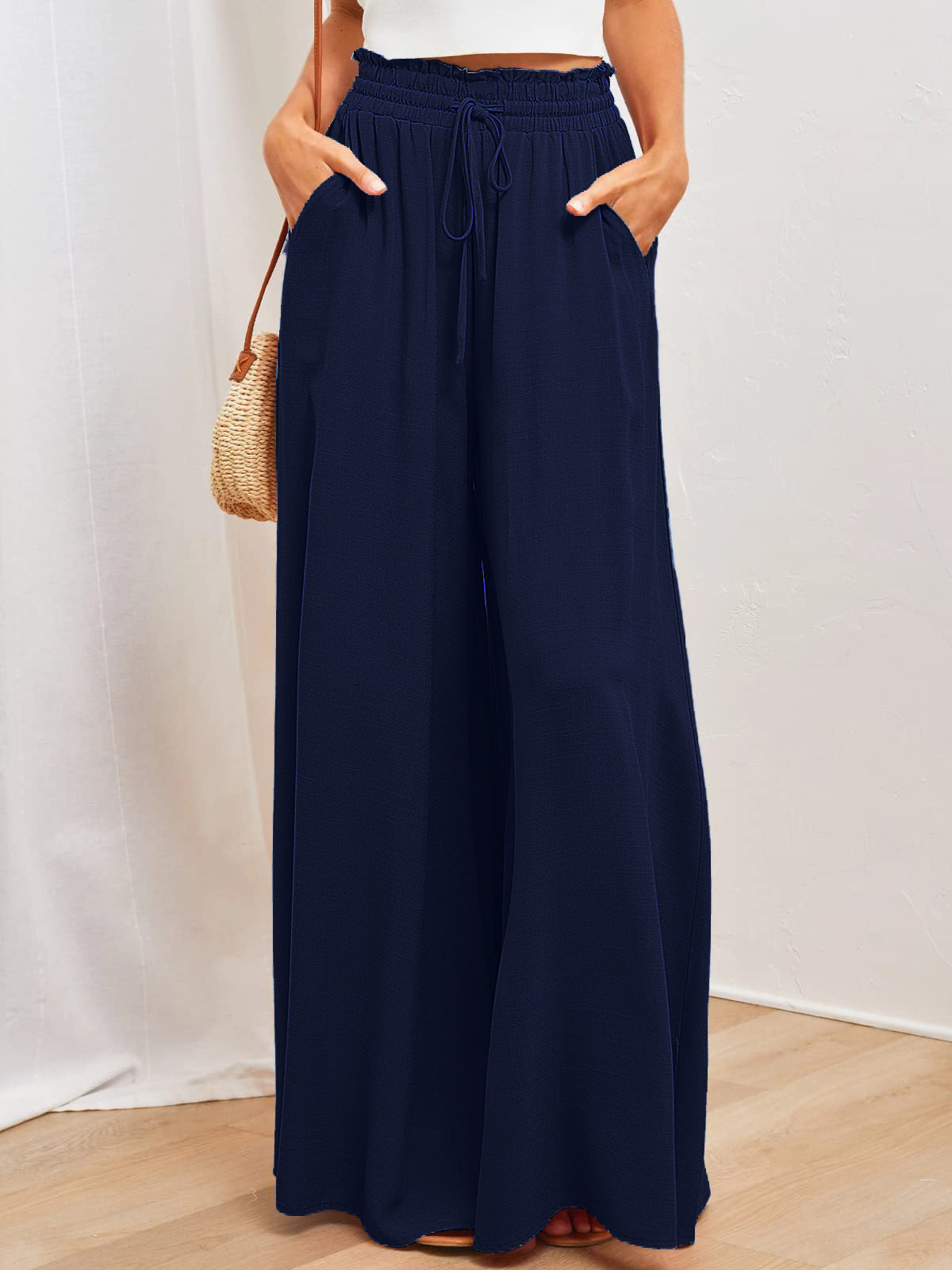 # Women's Loose-fitting Fashion Wide-Leg Casual Trousers
