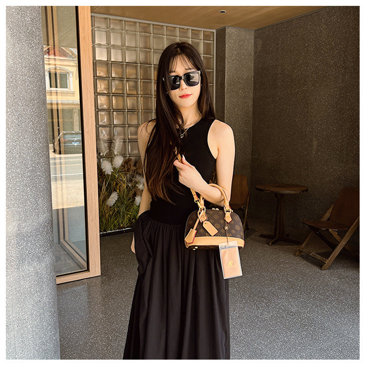 Monogram Letter Shell Bag