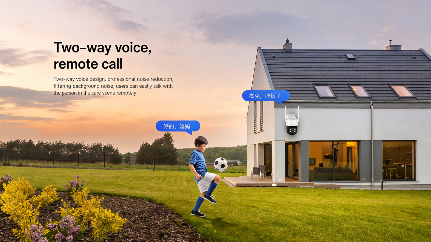 Indoor/Outdoor Home Surveillance Camera with Wireless WIFI