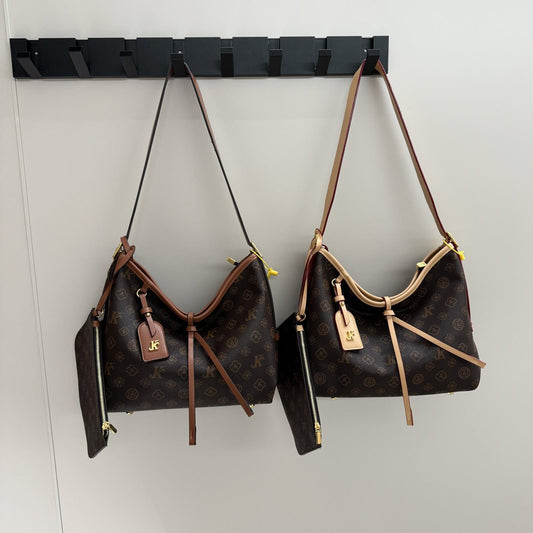 Monogram Letter Shopping Tote Bag