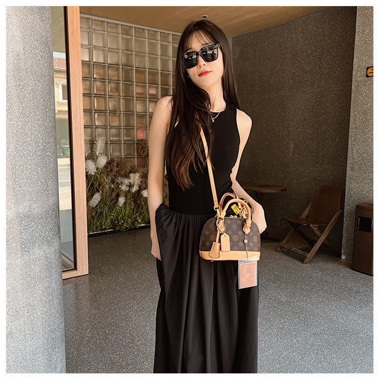 Monogram Letter Shell Bag