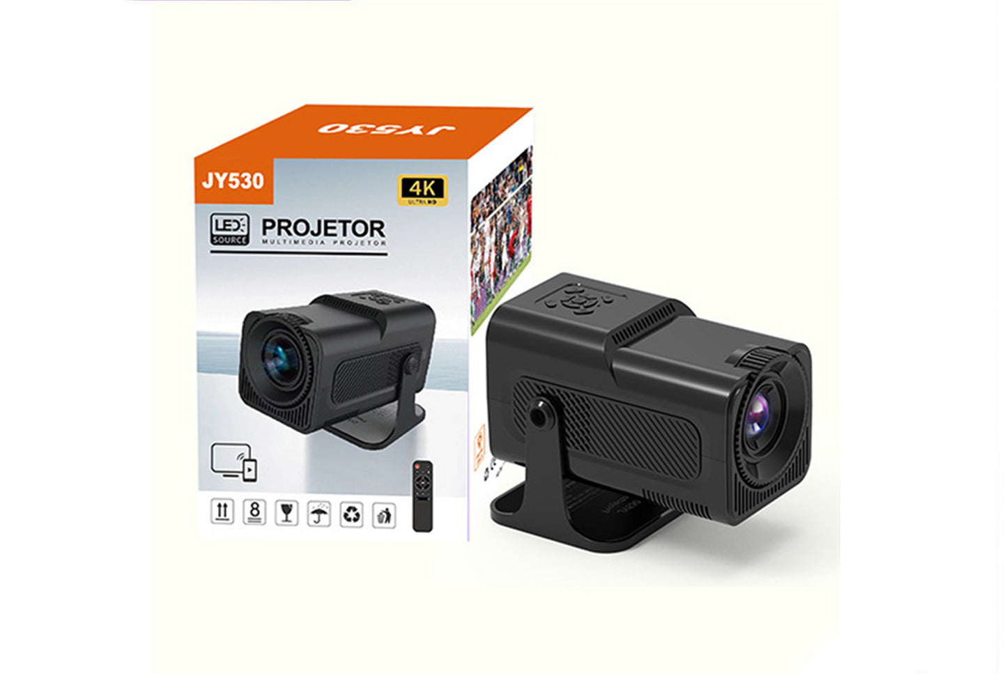 **JY530 Portable HD Projector (2+8GB Version)**