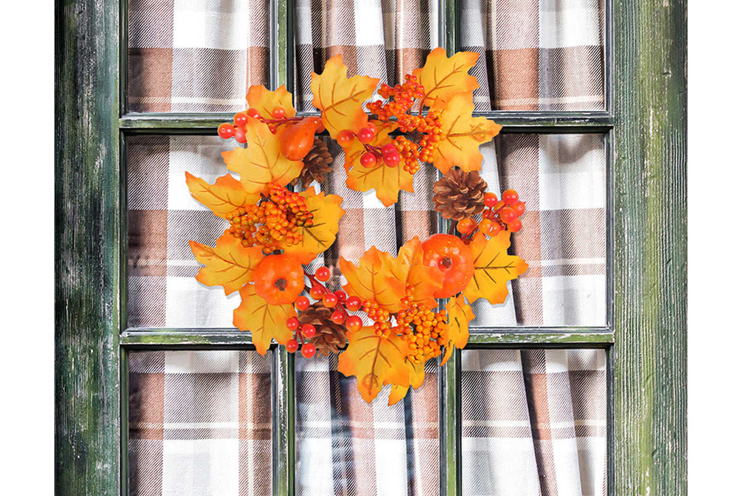 Berry Door Hanger (Pine Cone Pumpkin Style)