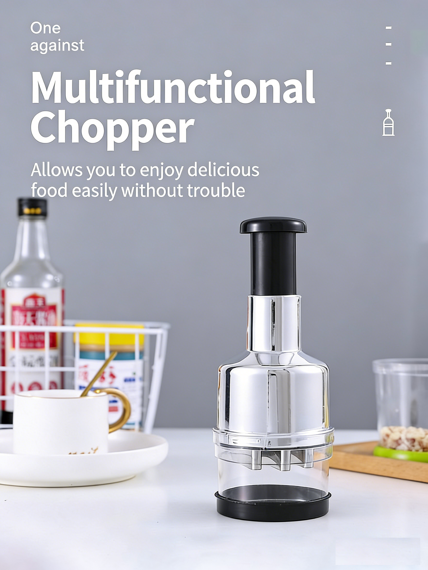 Stainless Steel Manual Garlic Cutter