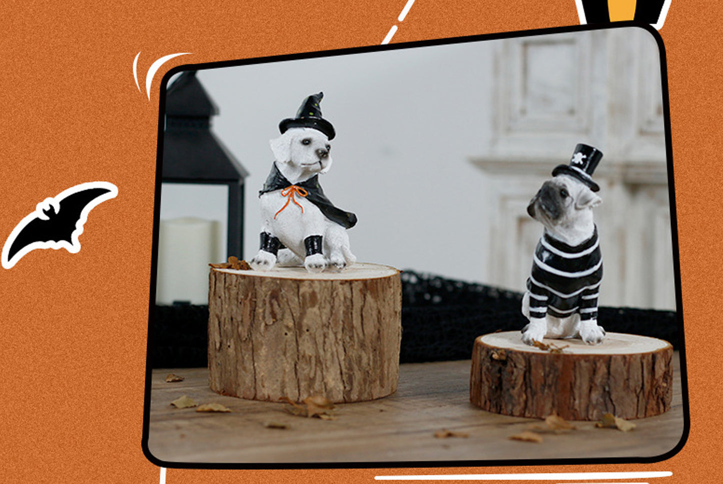 **Halloween Pet Dog Resin Ornament**