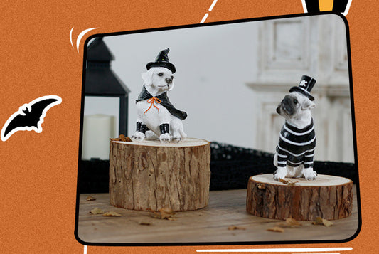 **Halloween Pet Dog Resin Ornament**