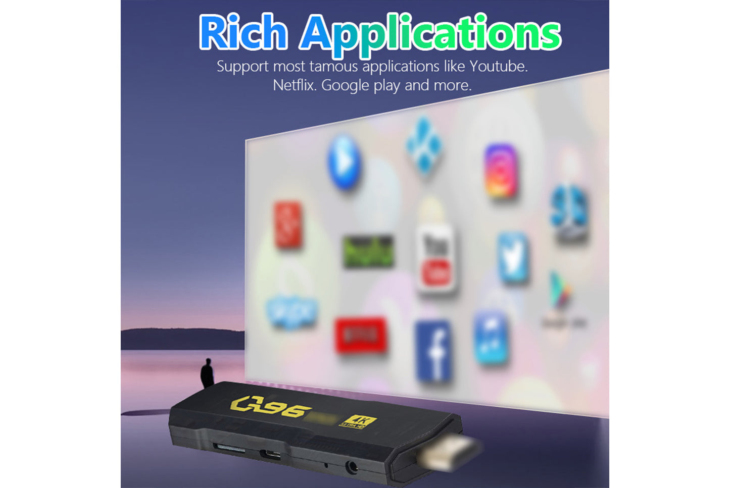 **Q96 5G Smart Internet Set-Top Box 8GB+128GB Flagship Edition**(UK plug)