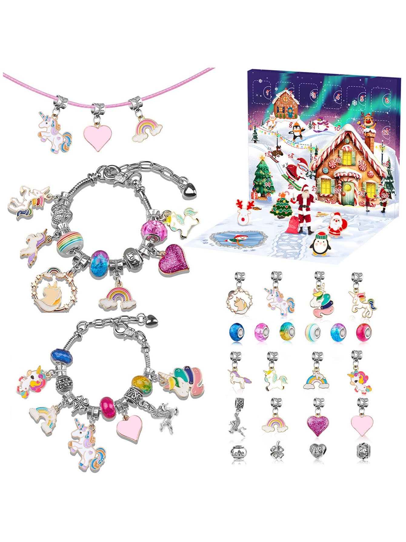 Christmas Countdown Advent Calendar Gift Box 24-grid