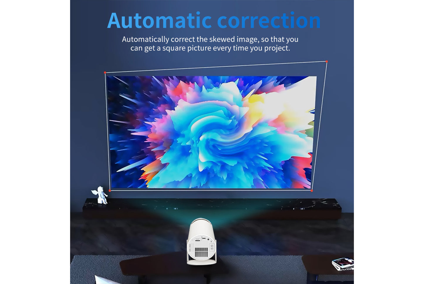 **JY530 Portable HD Projector (2+8GB Version)**(UK plug)